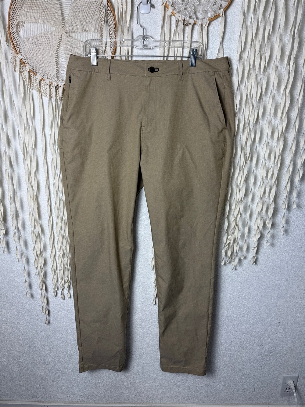 Public Rec Tan Tapered Leg Trouser Size 35